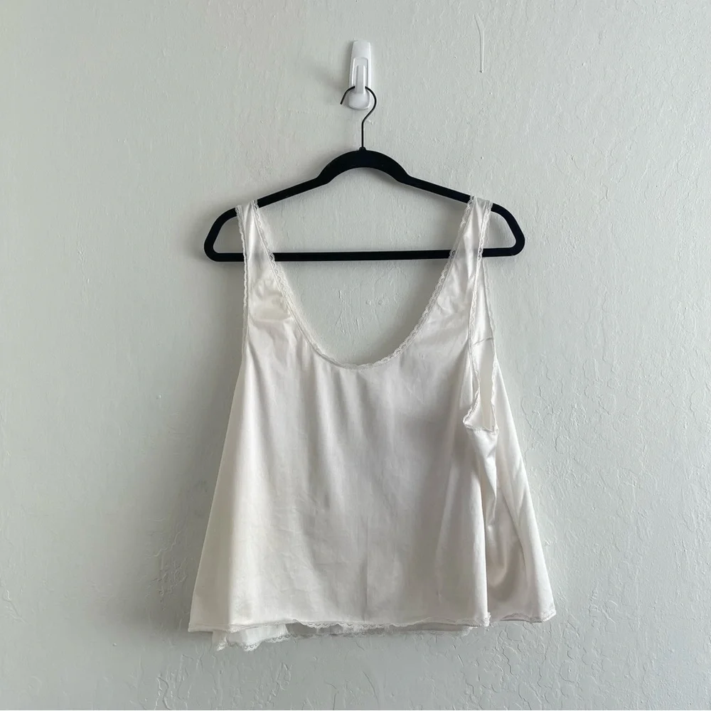 Retro Vassarette White Dainty Sleeveless Lightweight Top Womens Size 3XL - Picture 2 of 6
